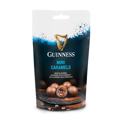 Guinness Luxury Milk Chocolate Mini Caramels in Resealable Pouch  102g
